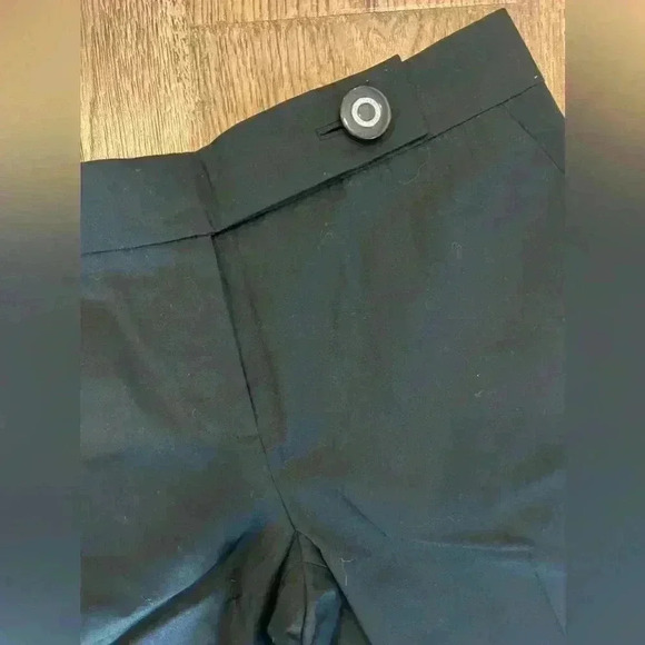 Black Tory Burch Wide Leg Trousers Size 6 Wool - Picture 2 of 6